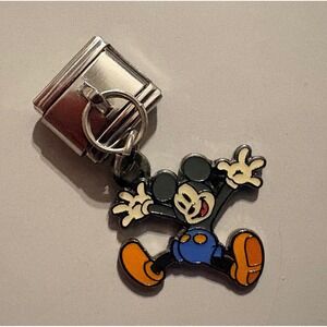 Disney Mickey Mouse Italian Charm Bracelet Link Accessory Vintage